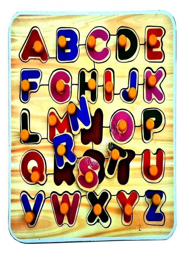 EL SMO Wooden Puzzle Toy, English Alphabets, Body Parts, Shape & 0-20, Educational Learning Jigsaw for Kids & Adults - Image 4